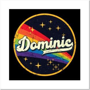 Dominic // Rainbow In Space Vintage Grunge-Style Posters and Art